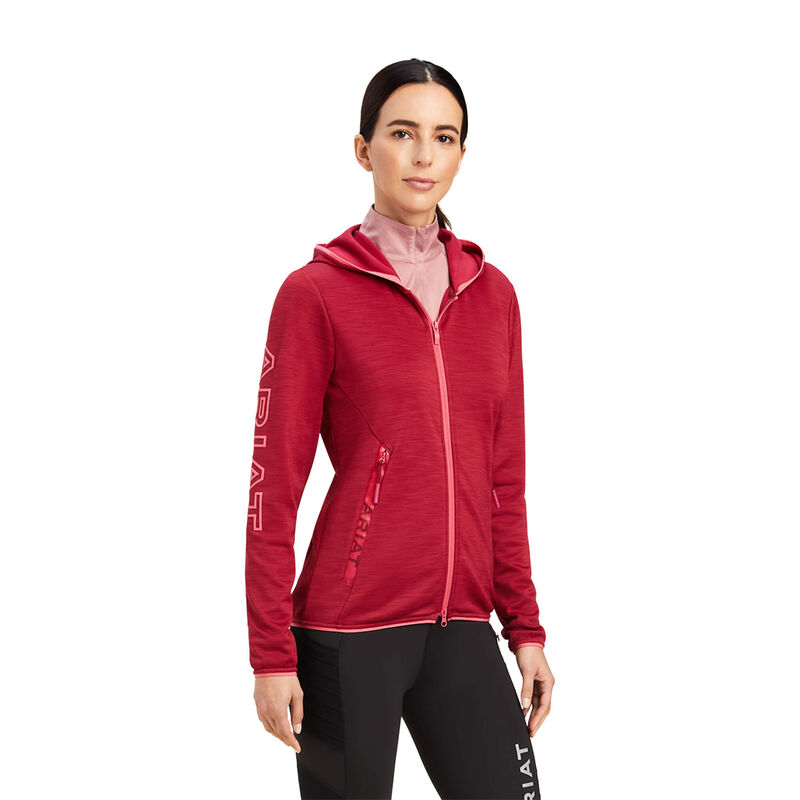 Sudadera Con Capucha Ariat Byron Full Zip Rojas Mujer - Chile 608-SOZJGK